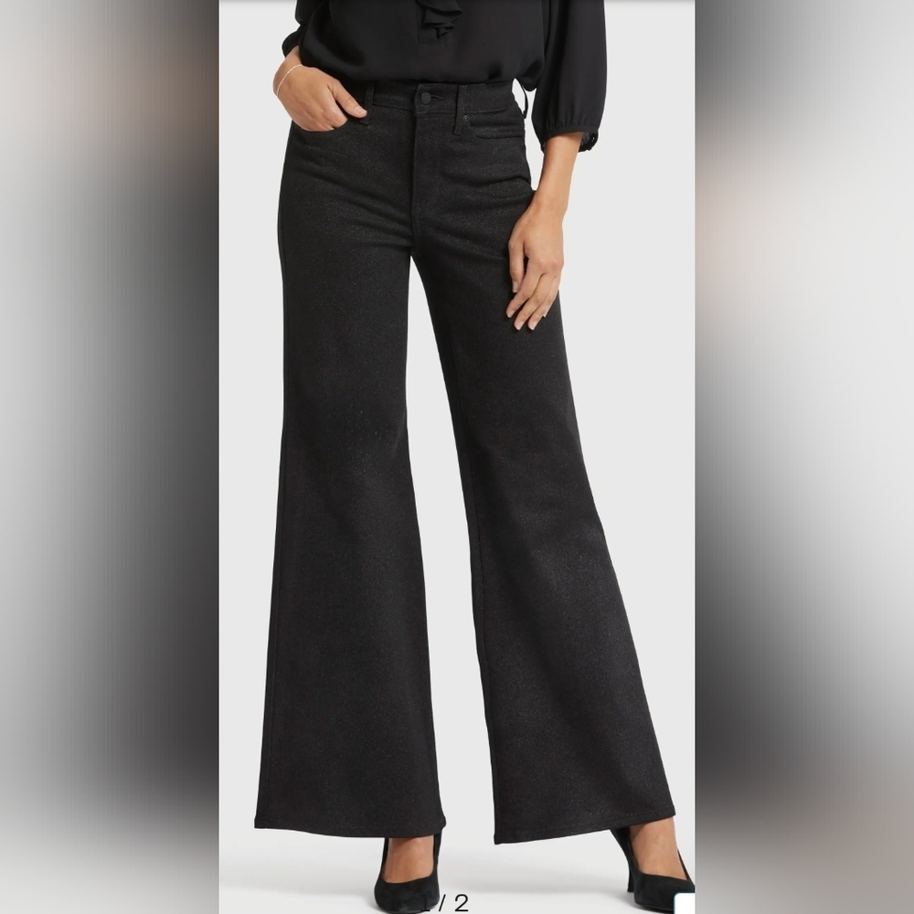 NYDJ Mia Palazzo High Waist Flare Jeans Size 18 New